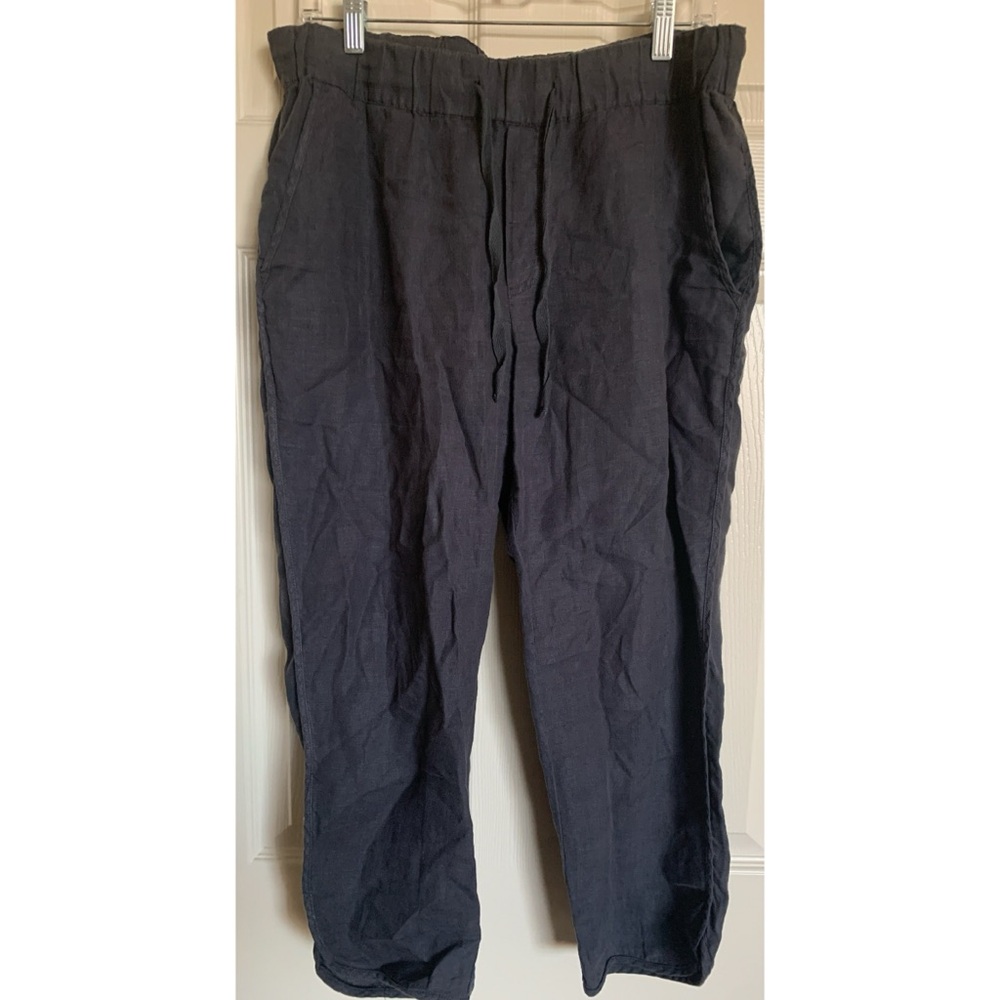 Caslon Linen Drawstring Pants Women’s Petite Medium